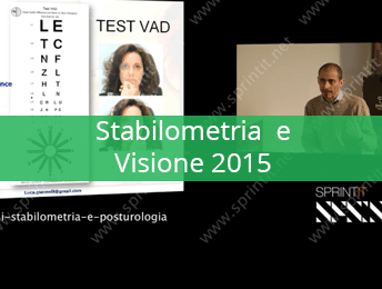 Stabilometria e Visione 2015