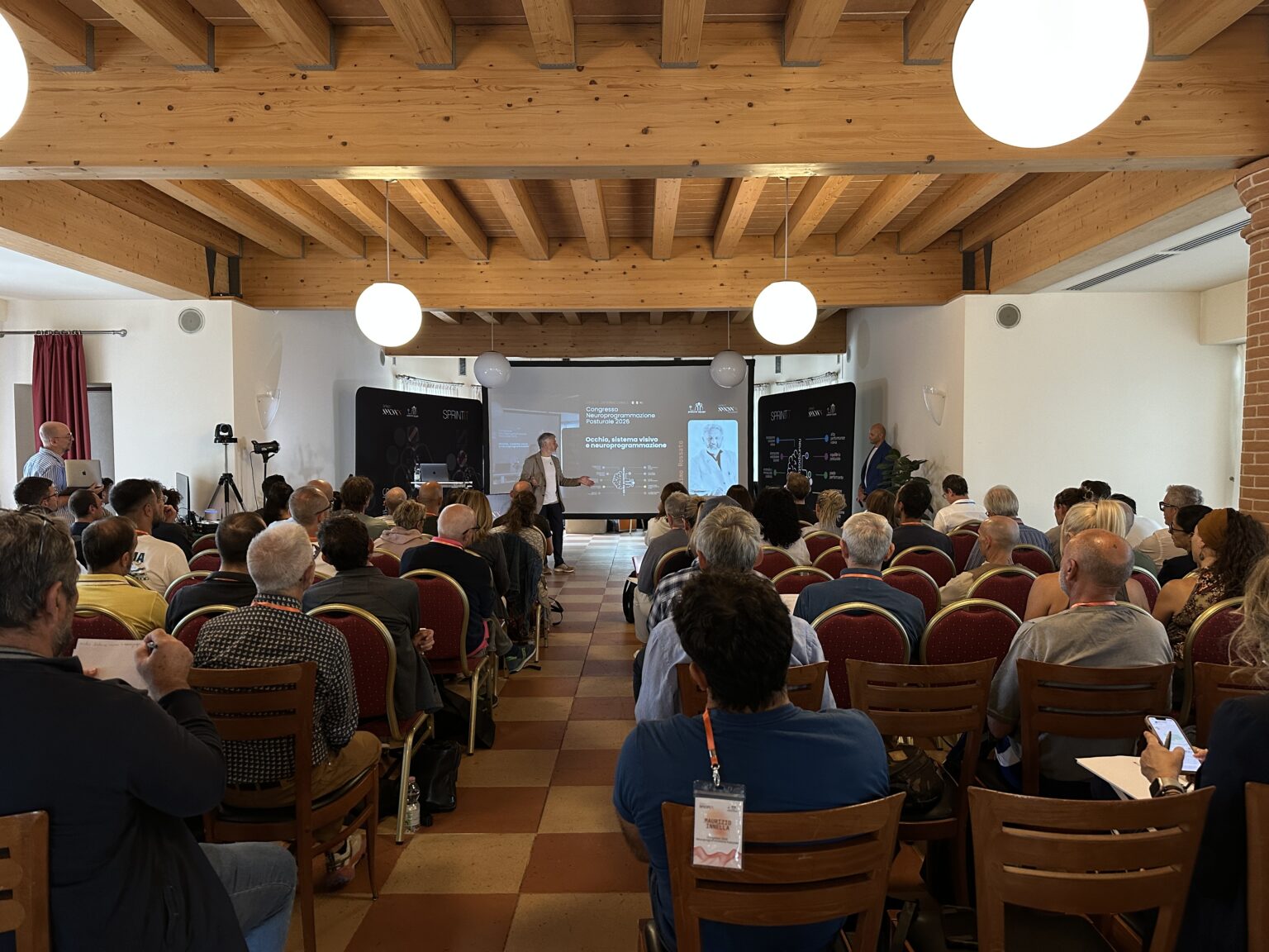 Relatore sul palco del congresso Sprintit